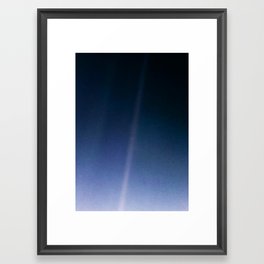 Pale Blue Dot — Voyager 1 (2020 revision) Framed Art Print
