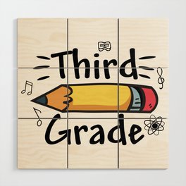 Third Grade Pencil Wood Wall Art