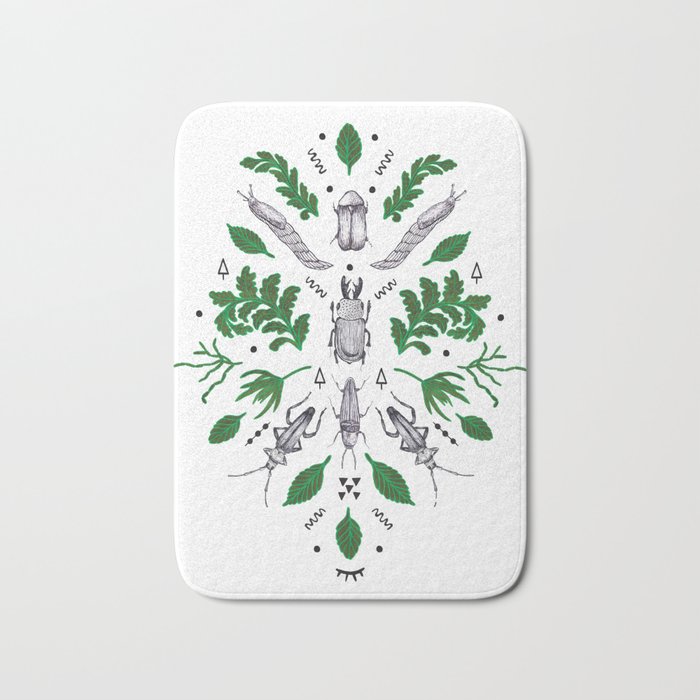 Orienteering insects Bath Mat