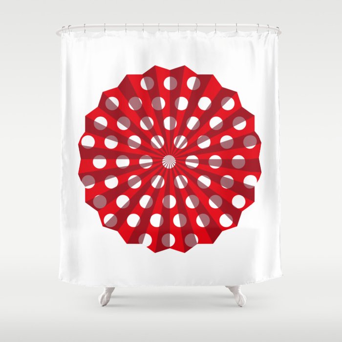 Lantern Of White Polka Dots Shower Curtain By Dianacreativa Society6