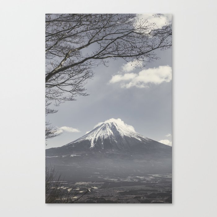 Winter Fuji Canvas Print