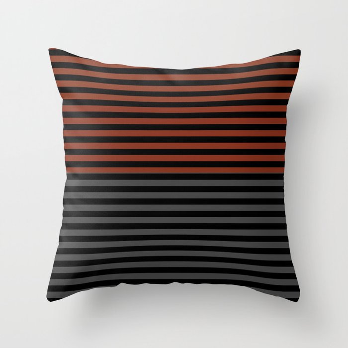 Rust and gray deals throw pillows