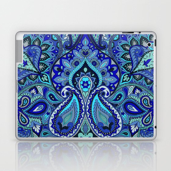 Paisley Blue Laptop & iPad Skin