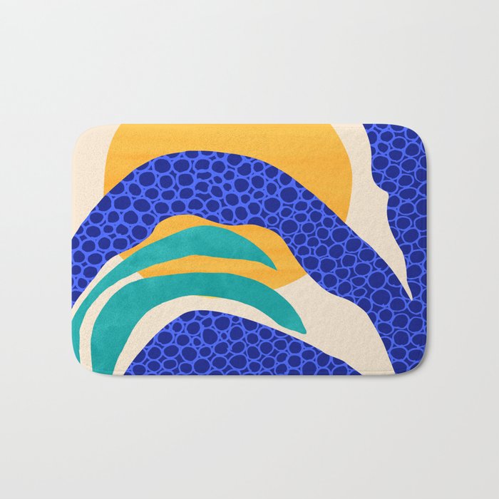 Secret Garden Abstract Landscape Bath Mat