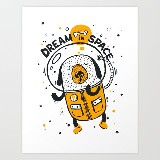 Dream in space Art Print