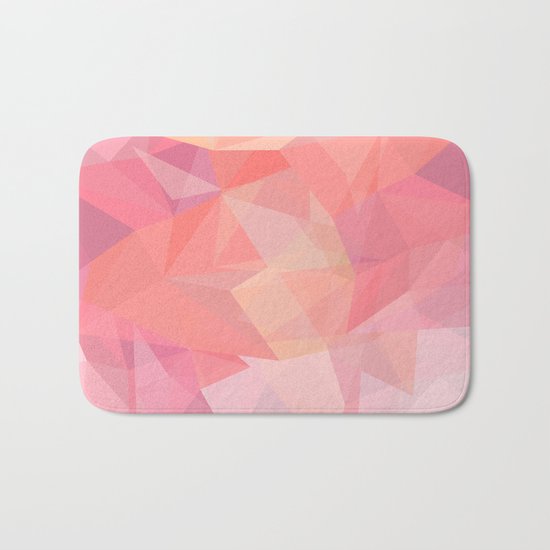 autumn color polygon background Bath Mat
