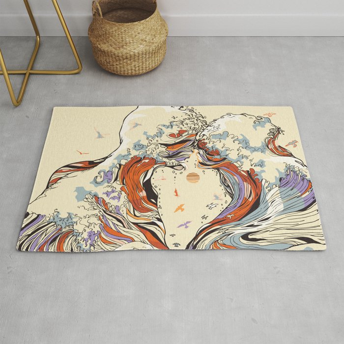 The Wave of Love Rug