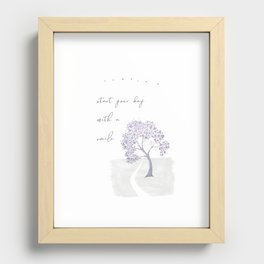 Start your day with a smile - Japandi Style Recessed Framed Print