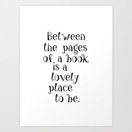 Between the pages  Art Print