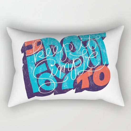 I Forgot to Keep it Simple Rectangular Pillow