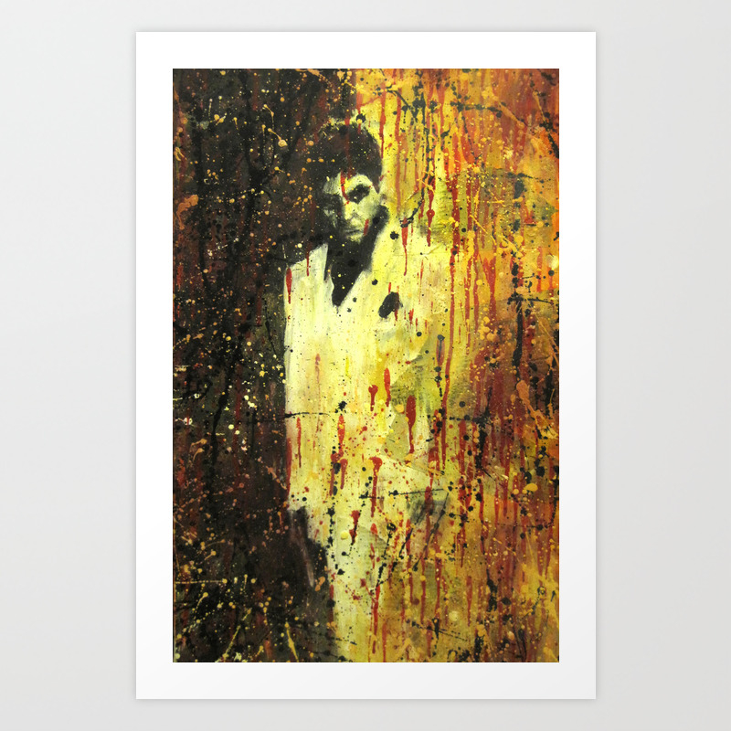 Tony Montana In Scarface Art Print By Miquelcazanya Society6