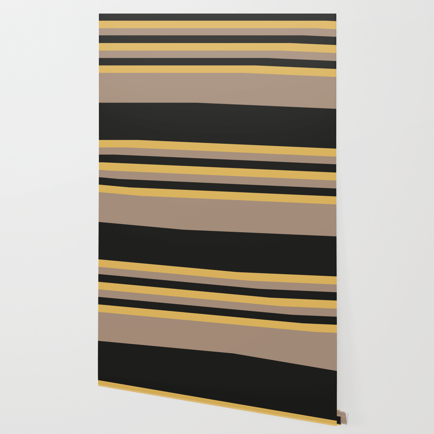 The Bee Theme Pattern Black Bright Brown Yellow Stripes