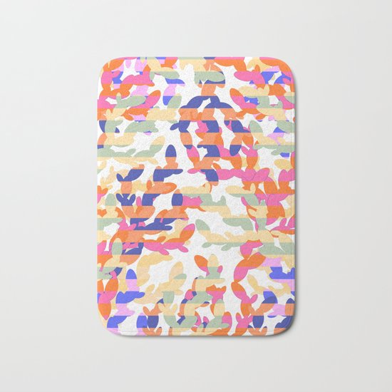 Cactus abstraction Bath Mat