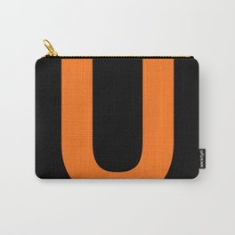 Letter U (Orange & Black) Carry-All Pouch
