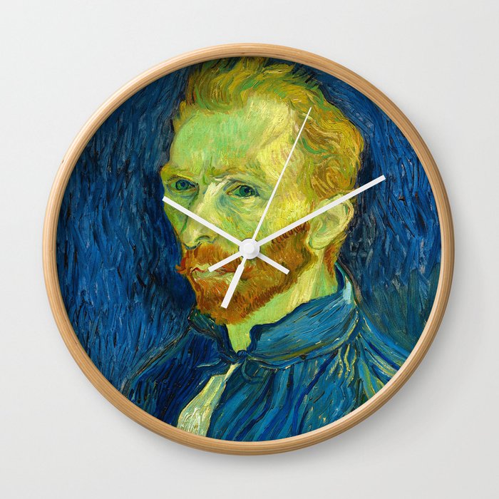 Vincent van Gogh "Self-portrait" (3) Wall Clock