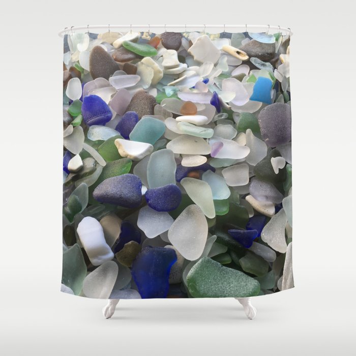 Sea Glass Assortment 5 Shower Curtain