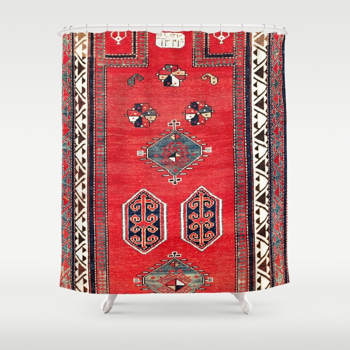 Kazak Borjalou Southwest Caucasus Niche Rug Print Shower Curtain