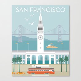 San Francisco: Ferry Building Canvas Print