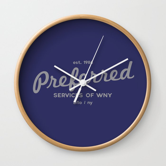 Preferred Services of WNY in Gray Wall Clock