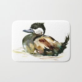Ruddy Duck, duck children illustration, cute duck artwork Bath Mat | Duckprint, Ducks, Painting, Duckartwork, Childrenart, Ruddyduck, Duckwallart, Cuteduck, Duckart, Duckdesign 