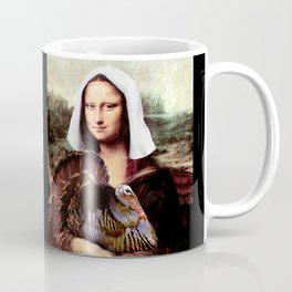 Mona Lisa Thanksgiving Pilgrim Coffee Mug