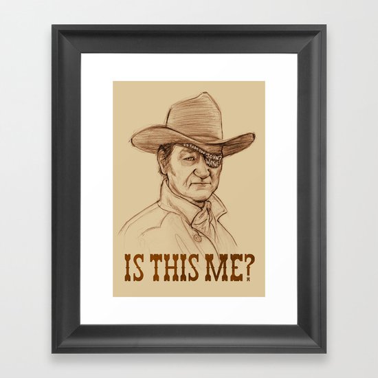 Is This Me? Framed Art Print