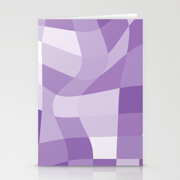Purple illusion Stationery Cards