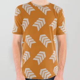 Double side arrow pattern 6 All Over Graphic Tee