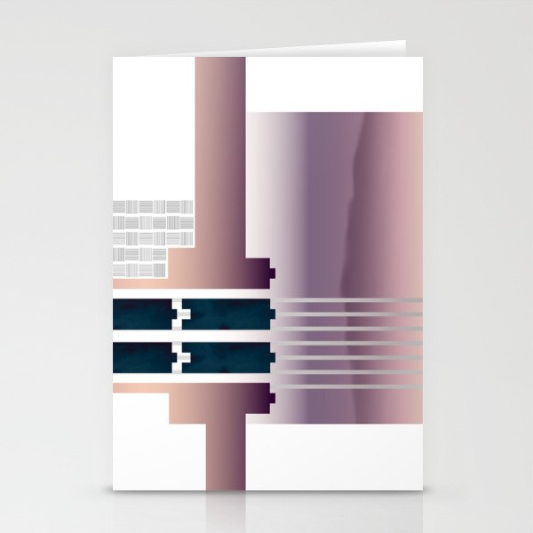 Minimal Gradient Geometric Abstract Stationery Cards