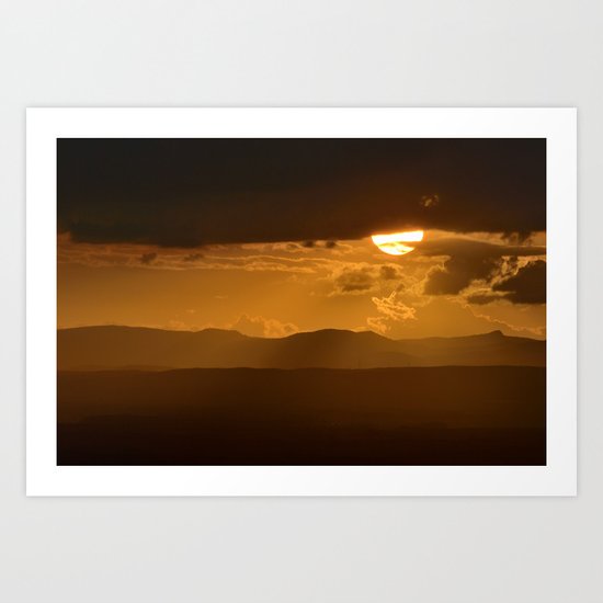 The sun after the storm Art Print