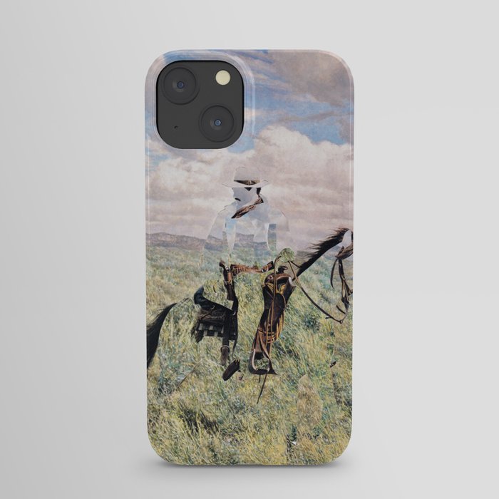 The Unknown Rider in Death Rides The Pecos iPhone Case