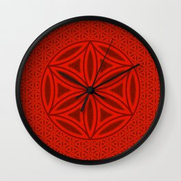 Flower Of Life - Passion Wall Clock