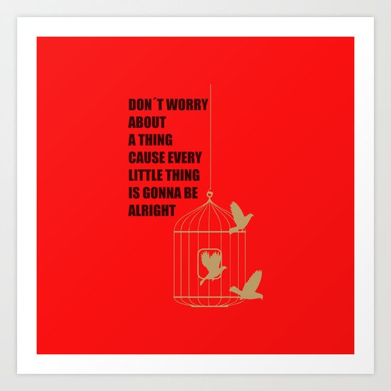Three Little Birds Art Print