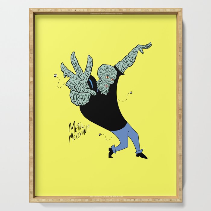Handsome Squidward X Johnny Bravo Serving Tray By Metalmexican19