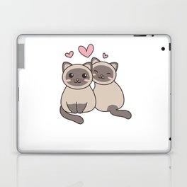 Siamese Cat Kawaii Cats Cute Animals For Kids Laptop Skin
