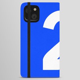 Number 2 (White & Blue) iPhone Wallet Case