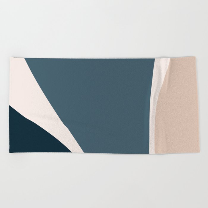 Minimalist Plant Abstract LXXXVI Beach Towel