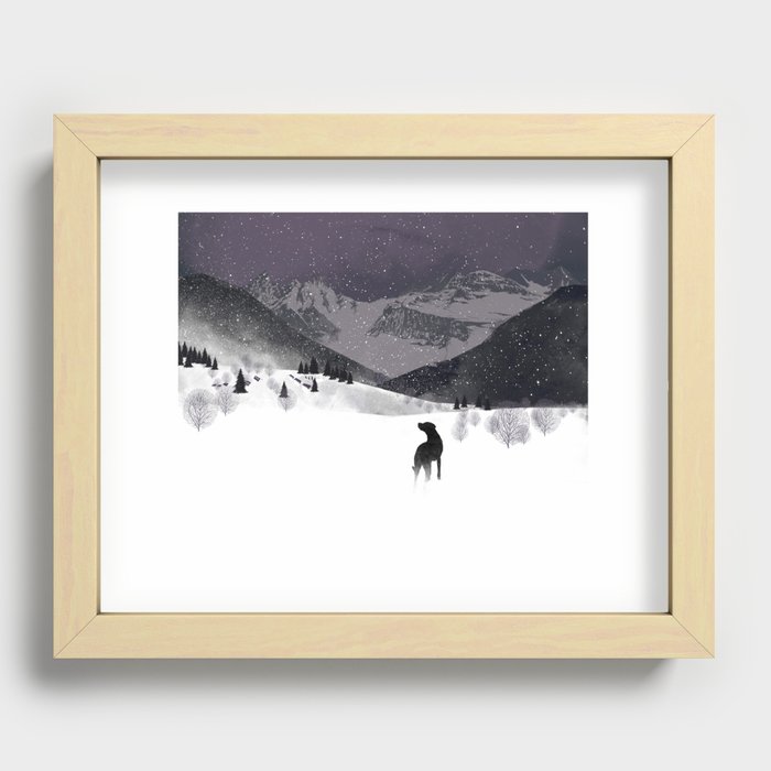 Winter is the only home we will ever know Recessed Framed Print
