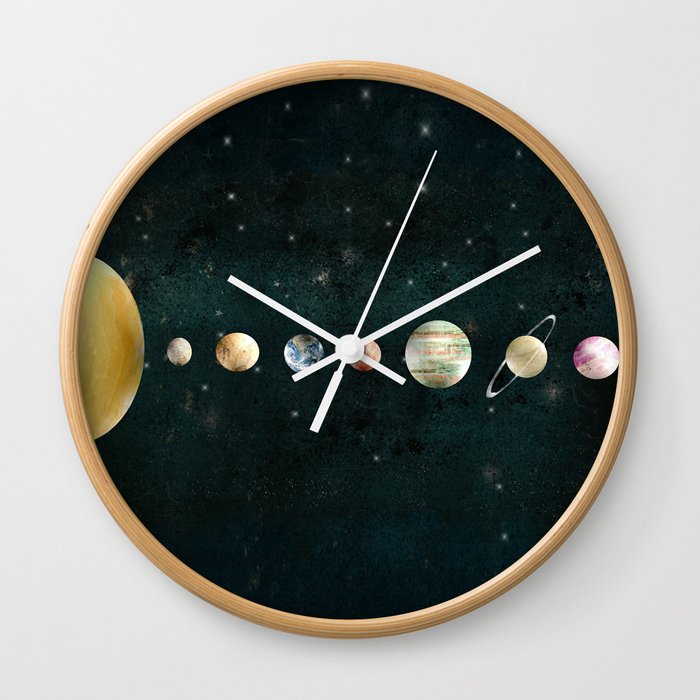 solar system Wall Clock