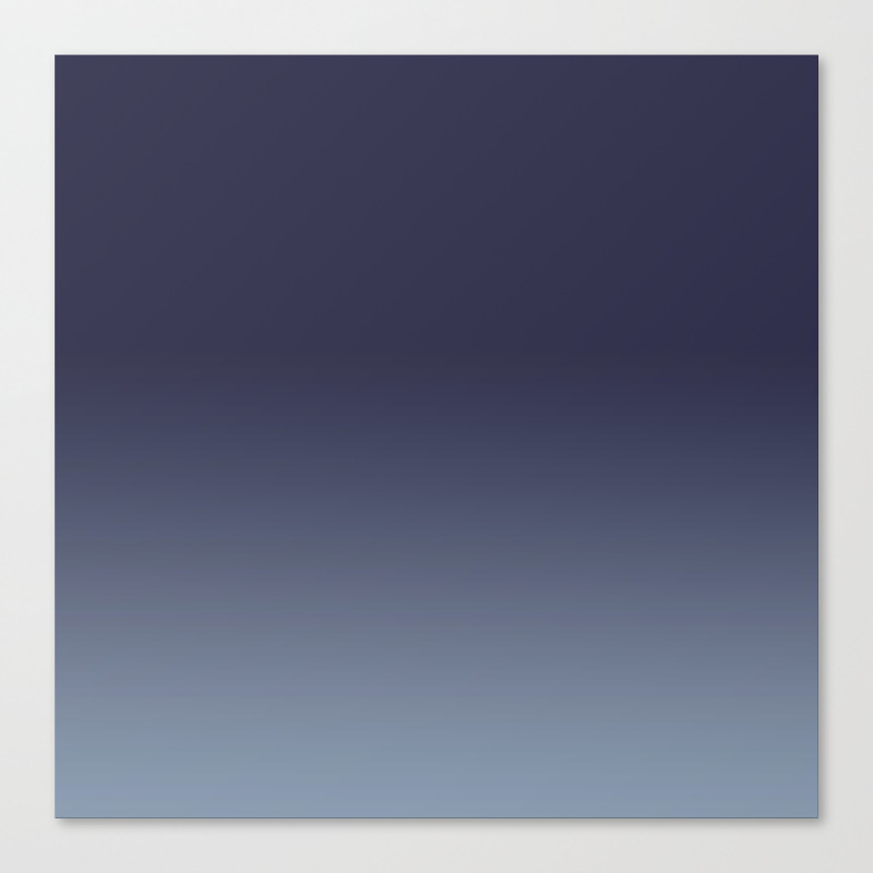 Background Color Monochrome Navy Blue Canvas Print By Inklola