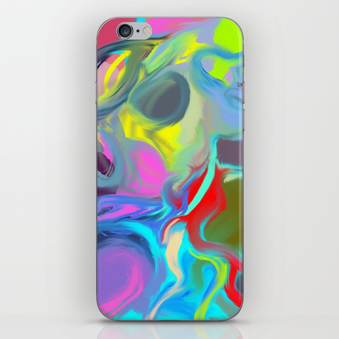 colorful abstract iPhone Skin