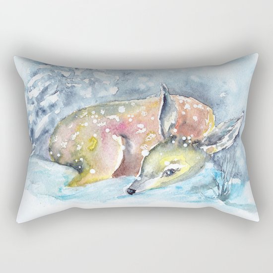 Winter animal #14 Rectangular Pillow