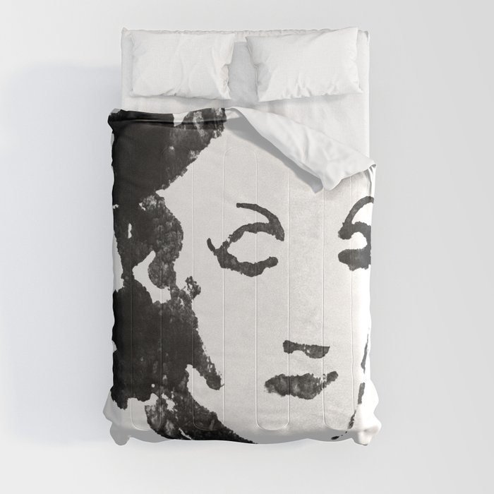 Marlene Dietrich portrait Comforter