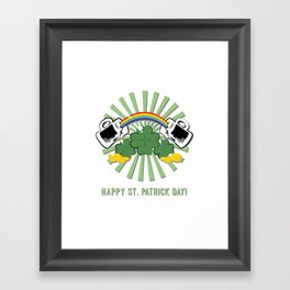 Happy St. Patrick Day Framed Art Print