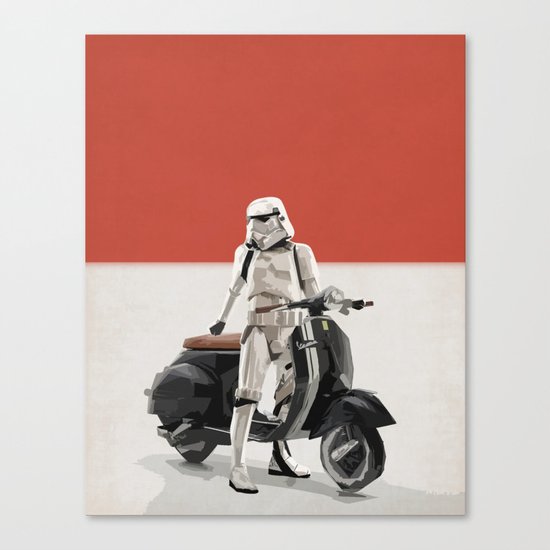 Vespa Troooper Canvas Print