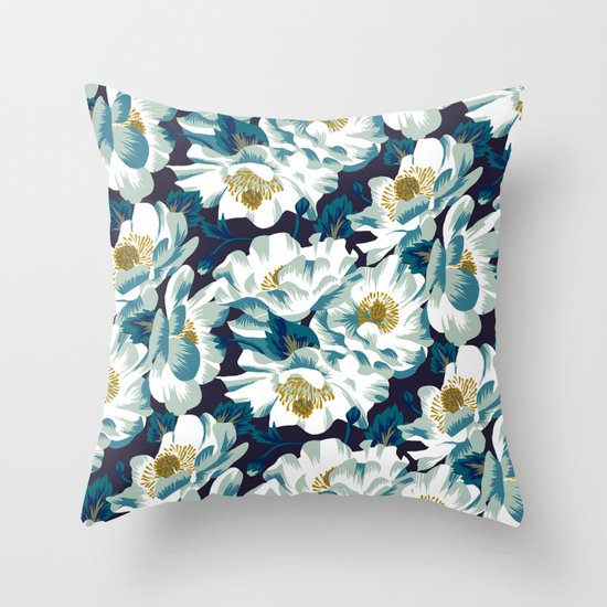 Mount Cook Lily (Night) Throw Pillow