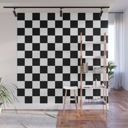 Checkered (Black & White Pattern) Wall Mural