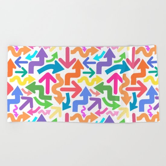 Arrow color Beach Towel