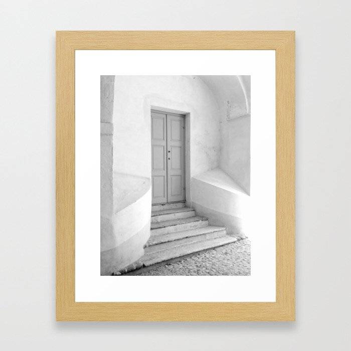 The Grey Door  - Italy Framed Art Print