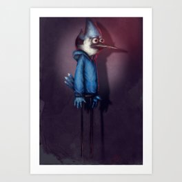 Mordecai from Regular Show Art Print